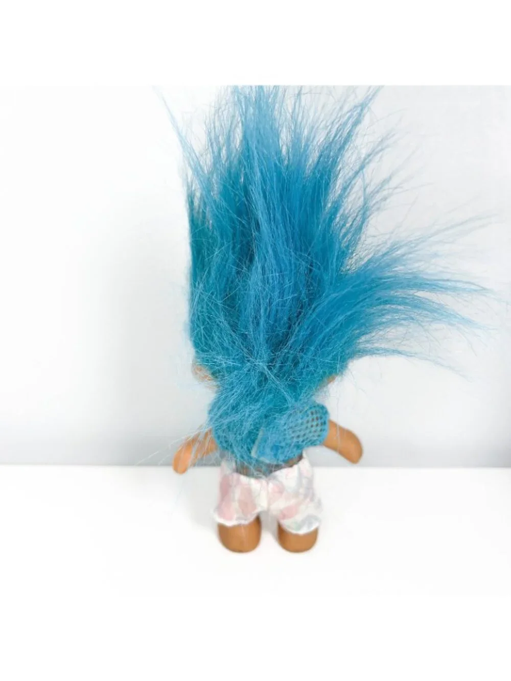 Vintage TNT Troll Doll Blue Hair Hawaiian Shorts & Shirt 1991 Bingo